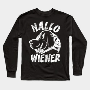 Hallo-wiener (white) Long Sleeve T-Shirt